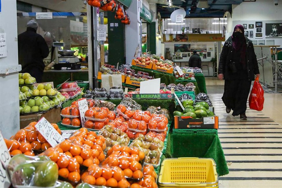 Fruta en un mercado de Londres