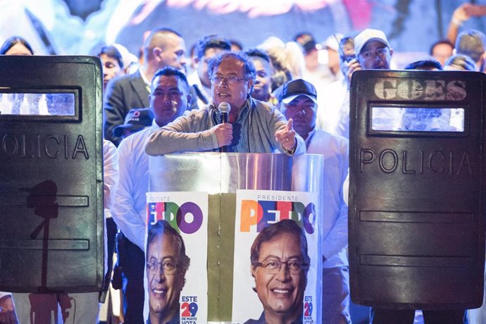 El candidato a presidente de Colombia por el Pacto Histórico, Gustavo Petro.