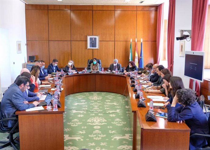 Foto de archivo de una reunión de la Diputación Permanente del Parlamento de Andalucía.