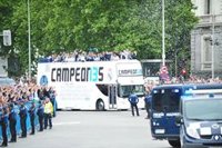 Más de 450 agentes de Policía Nacional se desplegarán este domingo en la celebración de la Champions del Real Madrid