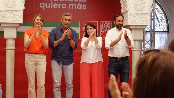 La vicesecretaria general del PSOE, Adriana Lastra, en un acto en Benalmádena