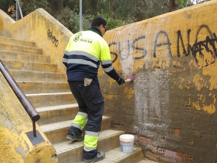 El Ayuntamiento de Huelva ejecuta 174 obras de mantenimiento en la ciudad entre marzo y abril