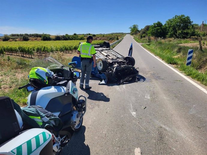 Accidente de tráfico en Viana.