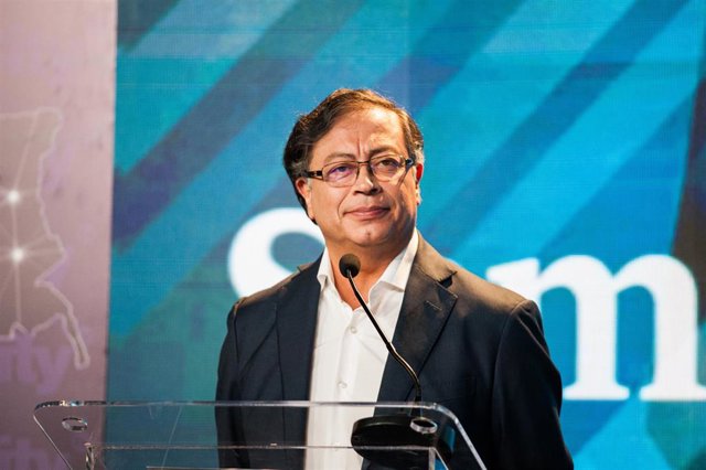 El candidato presidencial colombiano Gustavo Petro