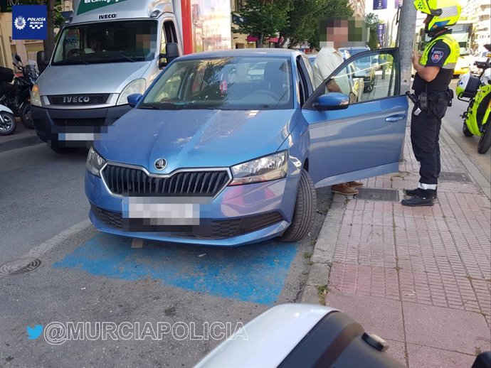 Imagen del coche sancionado