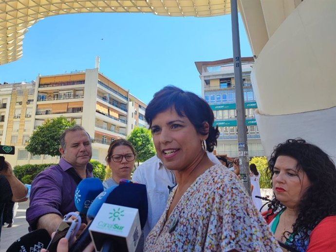 La candidata de Adelante Andalucía a la Junta, Teresa Rodriguez, en una imagen de 27 de mayo.