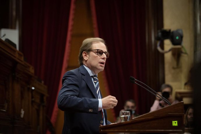 El portaveu de Vox al Parlament, Joan Garriga