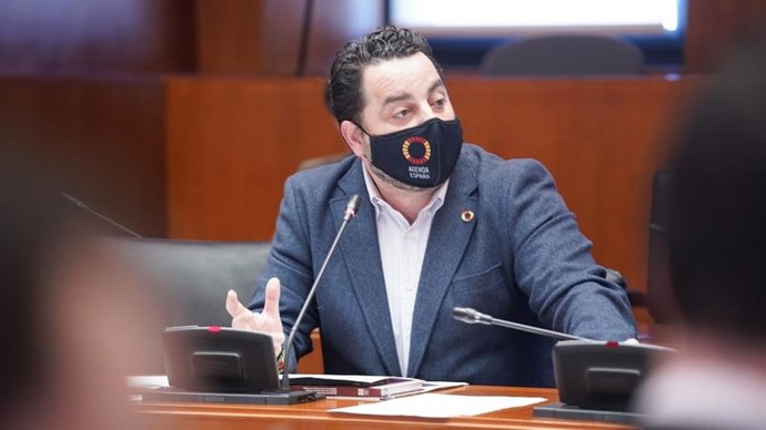 Archivo - El diputado de VOX en las Cortes de Aragón David Arranz.