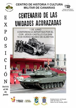 Cartel de la conferencia y la exposición