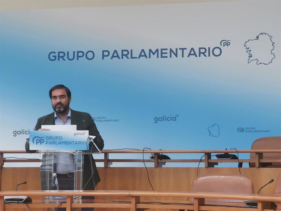 El viceportavoz del PPdeG en el Parlamento gallego Alberto Pazos.