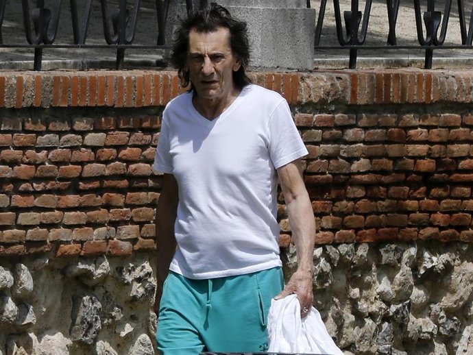 Ronnie Wood, en el madrileño parque del Retiro
