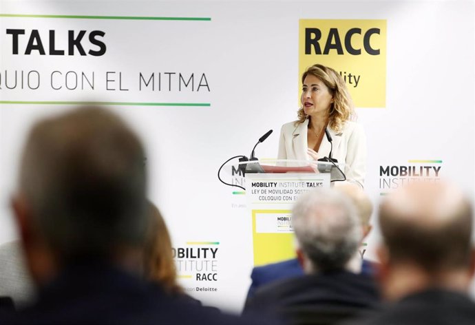 La ministra de Transportes, Movilidad y Agenda Urbana, Raquel Sánchez.