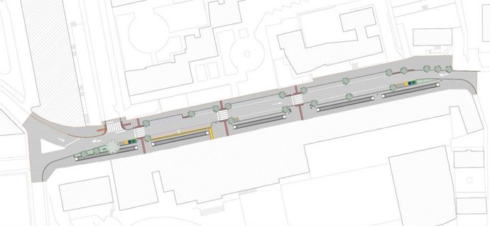Plano de los elementos mecánicos del Paseo de Canalejas