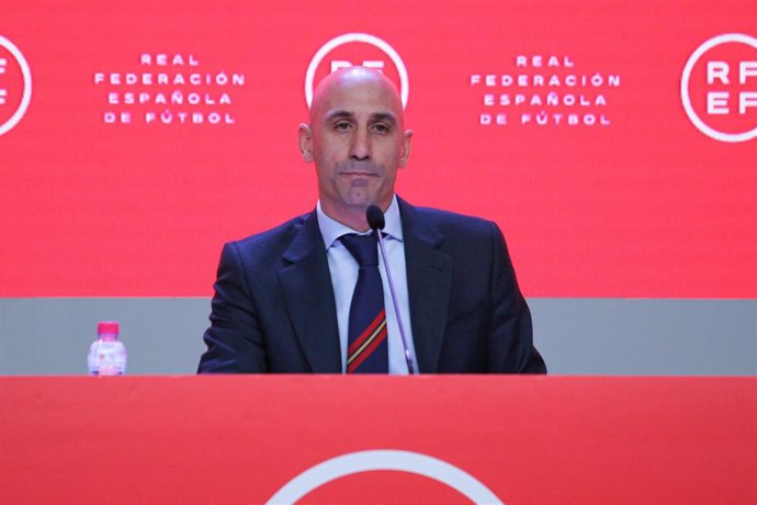 Archivo - El presidente de la Real Federación Española de Fútbol (RFEF), Luis Rubiales.