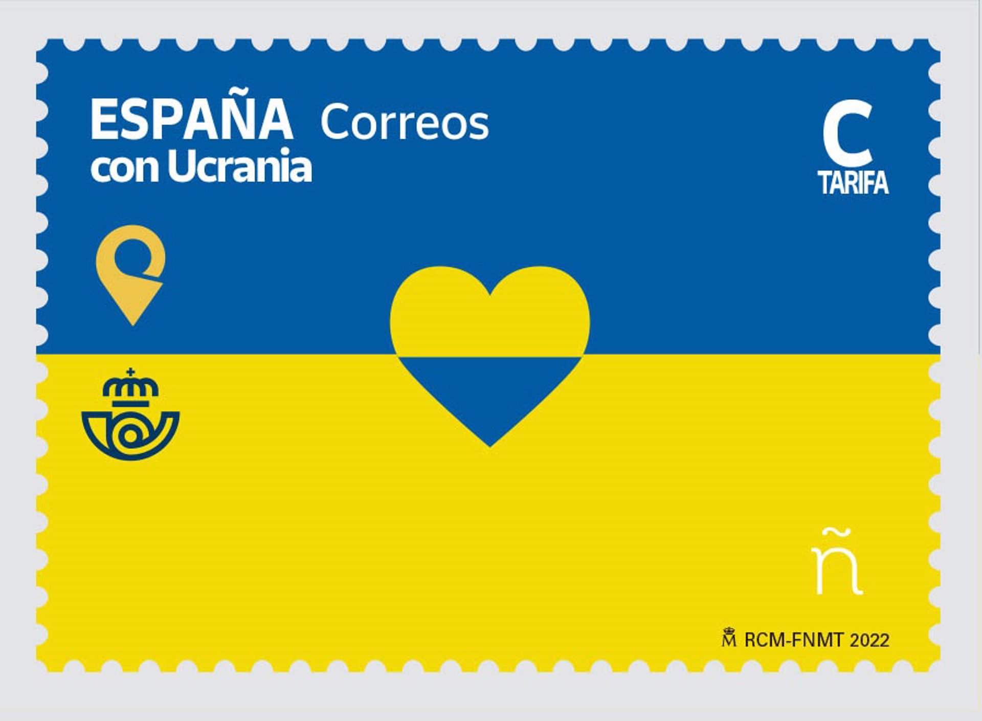 Correos presenta el sello 'España con Ucrania'