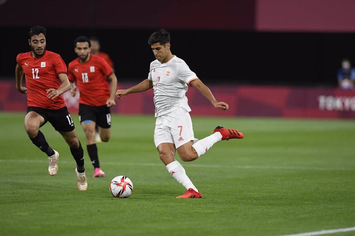 Archivo - Marco Asensio con la selección española durante los Juegos Olímpicos de Tokio de 2020