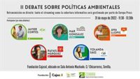 Las políticas ambientales de cinco candidaturas a las andaluzas, protagonistas de un debate este martes en Sevilla