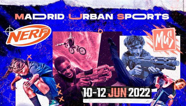 NERF, patrocinador oficial de Madrid Urban Sports y Extreme Barcelona, presenta un 'Challenge' con disciplinas olímpicas