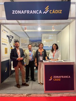 El delegado de la Zona Franca de Cádiz en la SIL de Barcelona.