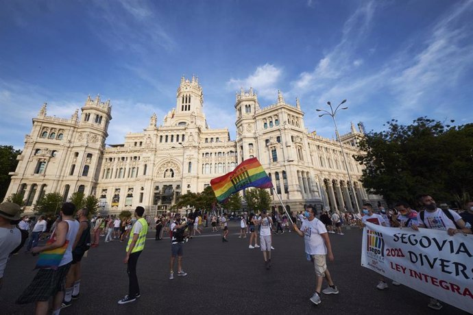 Archivo - Manifestación del Orgullo LGTBI, a 3 de julio de 2021, en Madrid 