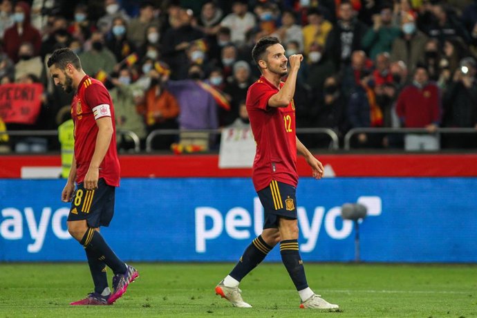 Archivo - Pablo Sarabia con la selección española