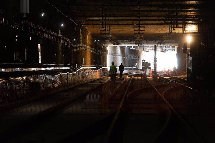 Obras de la estación de La Sagrera, a 23 de mayo de 2022, en Barcelona. 