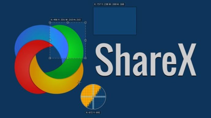 Captura de la aplicación ShareX
