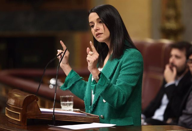 Imagen de archivo - La líder de Ciudadanos, Inés Arrimadas, interviene en una sesión plenaria en el Congreso de los Diputados, a 26 de mayo de 2022, en Madrid (España). 