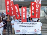 UGT y CCOO Huelva vuelven a pedir el complemento específico para trabajadores del grupo C1 del SAS