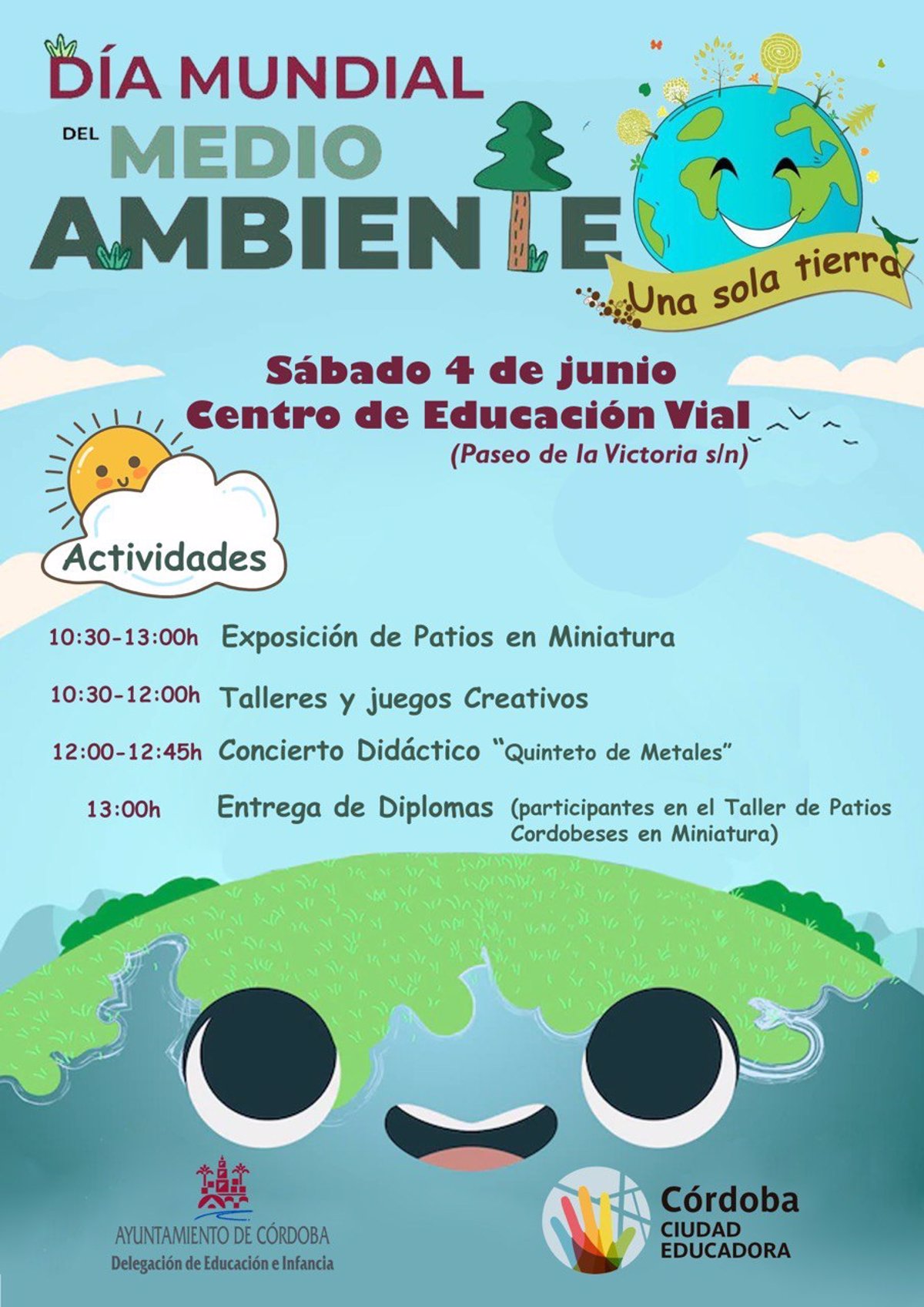 excitación Monetario cocinar una comida El Ayuntamiento de Córdoba celebra el Día Mundial del Medio Ambiente con  actividades de concienciación para escolares