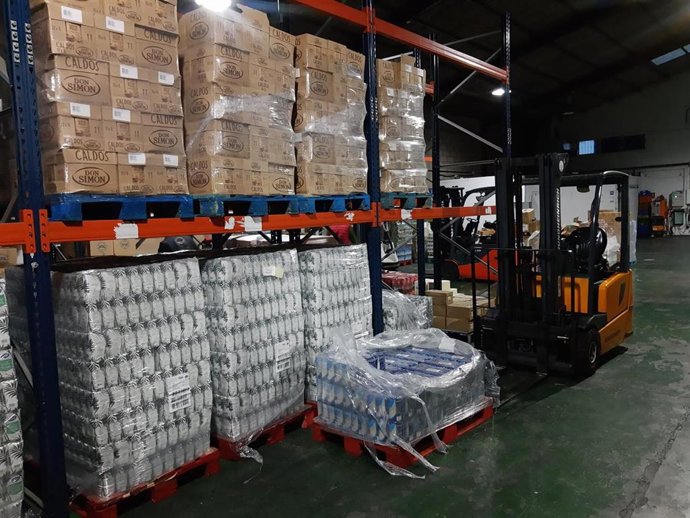 Almacén del Banco de Alimentos de Huelva.
