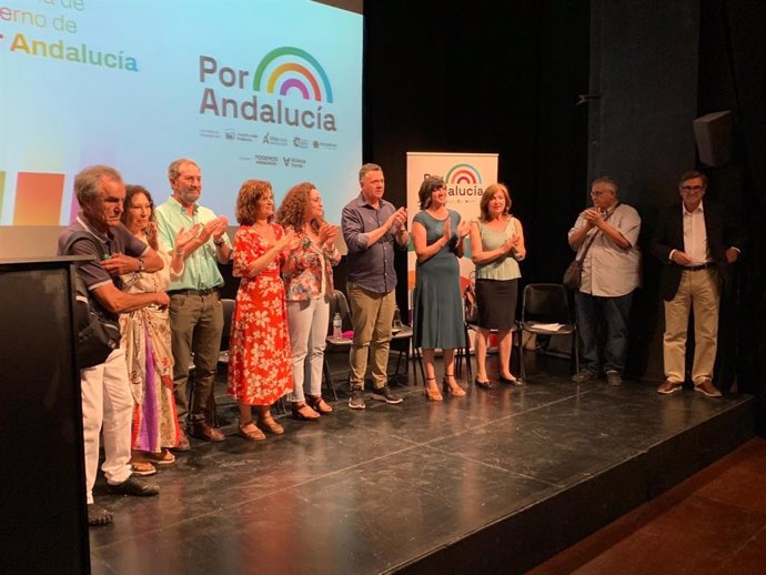 Presentación del programa electoral de 'Por Andalucía'.