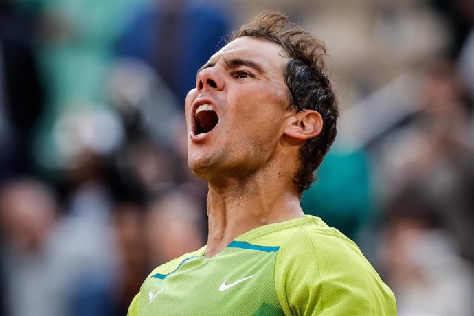 El tenista español Rafael Nadal en Roland Garros