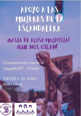 Cartel de apoyo al colectivo 'Mujeres de la escandalera'.