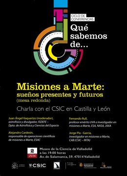 Cartel de la mesa redonda.