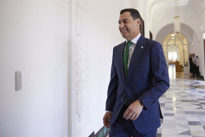 El presidente de la Junta, Juanma Moreno