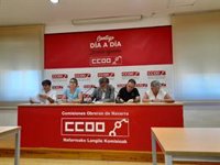 CCOO pide al Gobierno foral que "negocie en serio" la estabilización y lanza campaña sobre equiparación salarial al IPC