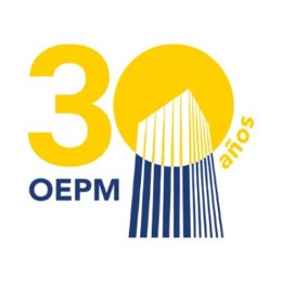 Para celebrar el trigésimo aniversario de la OEPM se ha registrado un nuevo logotipo que combina la silueta del edificio que alberga la sede de la Oficina con los colores emblemáticos de su logotipo institucional.