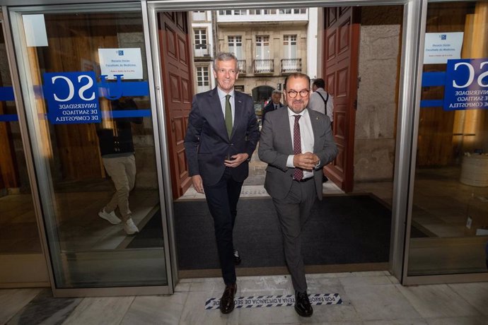 El presidente da Xunta, Alfonso Rueda, en la inauguración del XXXI Congreso da Sociedade Española de Cirurxía Plástica Ocular e Orbitaria.