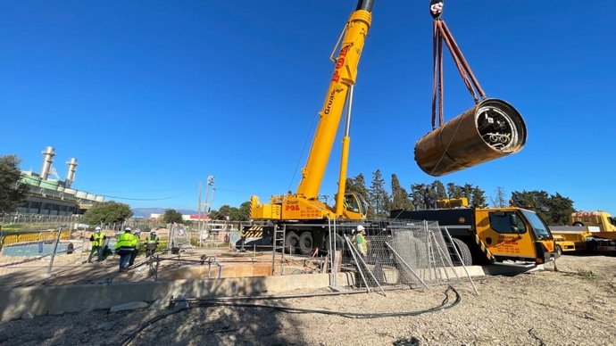 Archivo - Obras de excavación del colector interceptor en Palma.