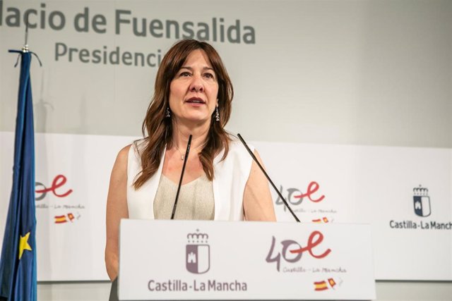 La Consejera De Igualdad Y Portavoz Del Gobierno Regional, Blanca Fernández, Comparece En Rueda De Prensa, En El Palacio De Fuensalida, Para Informar Sobre Los Acuerdos Del Consejo De Gobierno.