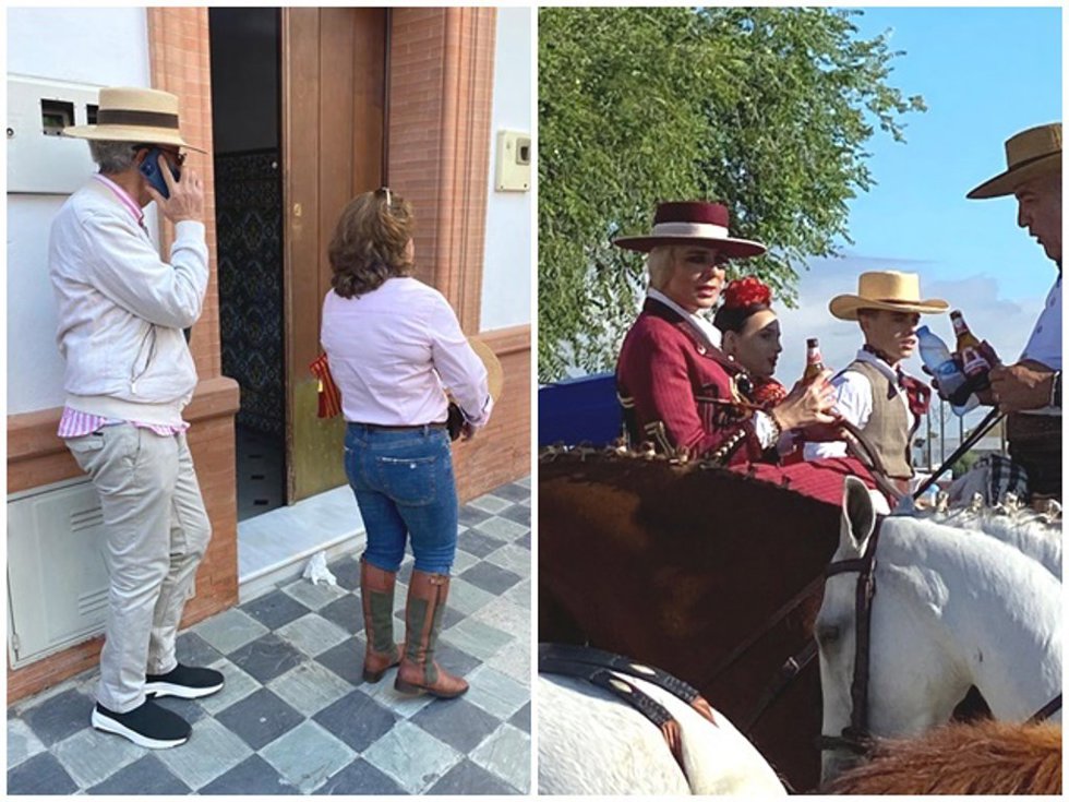 José Ortega Cano y Ana María Aldón en el camino del Rocío