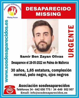 Cartel por la desaparición de un hombre en Mallorca
