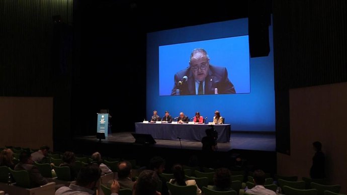 Vázquez en la inauguración del 67 Congreso Nacional de la Sociedad Española de Angiología y Cirugía Vascular.