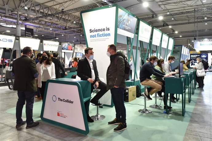 Startup corner de The Collider durante la celebración del 4YFN 2022