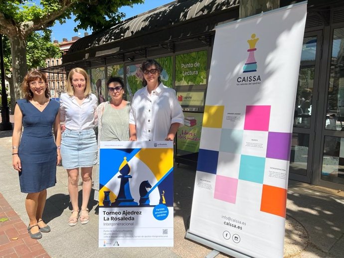 El I Torneo de Ajedrez Intergeneracional de Logroño se celebra en el punto de lectura La Rosaleda el sábado 18 de junio