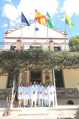 Elías Bendodo, candidato por el PP de Málaga al Parlamento de Andalucía visita Facsa-Prolongo, empresa cárnica malagueña