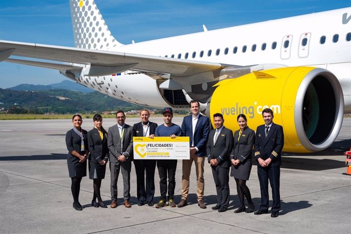 Avion de Vueling en Bilbao