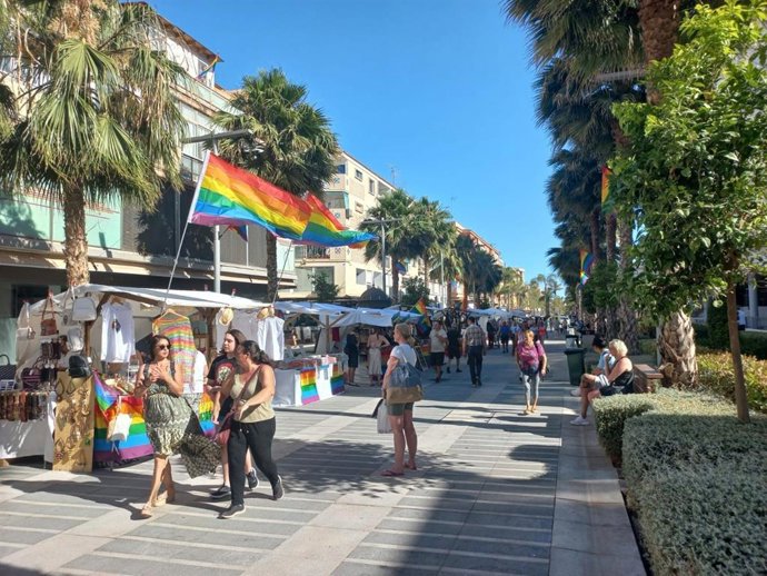 I Mercado LGTBI de Torremolinos (Málaga) con motivo del Pride 2022