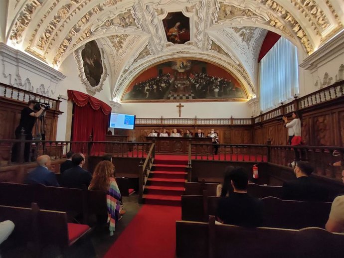 Acto de inauguración de las Jornadas Ágora de la Cátedra Telefónica ProFuturo-UPSA.
